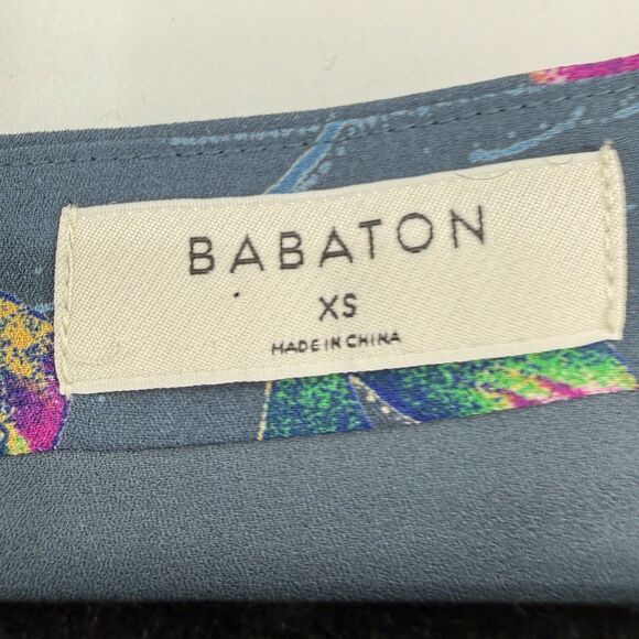 Babaton Aritzia Women's XS Malik Off Shoulder Floral Blouse Fairy Flowy Dainty - Picture 4 of 11